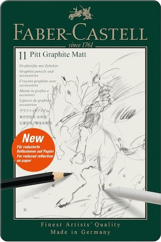 Faber-castell Pitt Matt Dereceli Kalem Seti, 11 Parça, Ultra Mat Çok Renkli