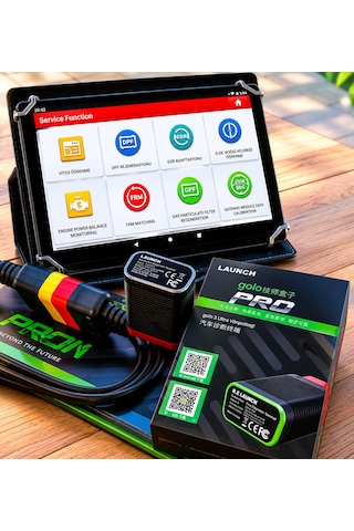 Crp919max Launch Arıza Tespit Cihazı X431 Golo Pro 1 Yıl Onlıne Tablet Dahil Full Set