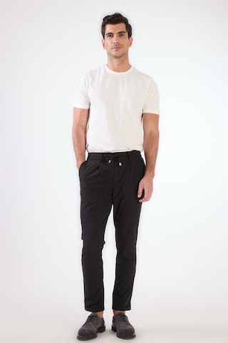 Dufy Siyah Bağcıklı Slim Fit Jogger Erkek Pantolon Siyah