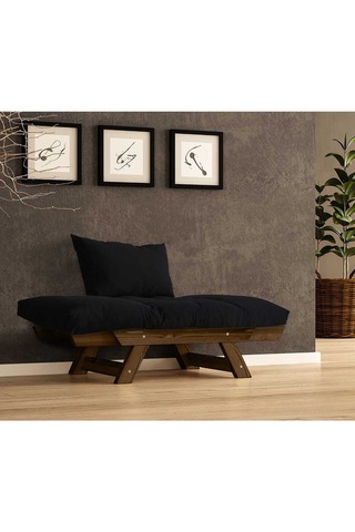 Woodesk Adalar Masif Ceviz-siyah Renk Berjer Cpt8139-140 Siyah