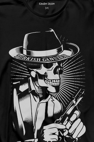 Turkish Ganster El Mafia Mafya Temalı Uzun Kollu Tişört Baskılı T-shirt 001
