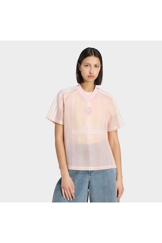Adidas Originals Summer Glow Knitted Firebird Kadın Pembe Tişört Ky3161
