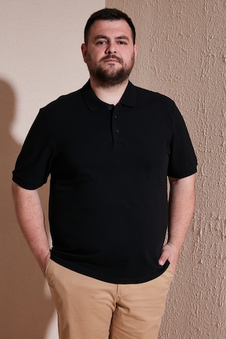 Buratti Pamuklu Regular Fit Büyük Beden Erkek Polo Yaka T Shirt 5902127B Siyah