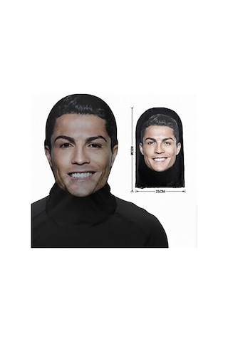 Cristiano Ronaldo 3 Boyutlu Nefes Alabilen Ünlü Maskesi