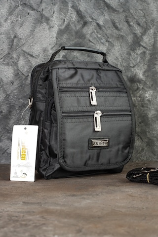 Çok Gözlü El Ve Omuz Askılı Siyah Çanta 2249 Siyah