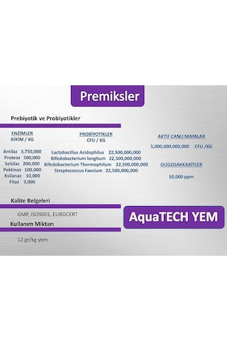 Profesyonel Balık Mama Katkısı 50 G