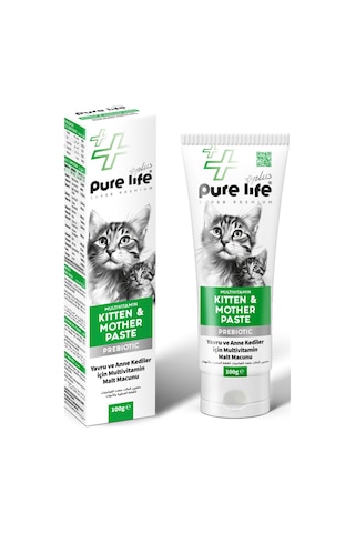 Plus 12'li Kedi Multivitamin Prebiotic Malt Macun 100 Gr Tüy Kusma Engelleme,
