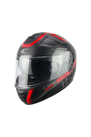 Cgm 569g C-max Cıty Çene Açılır Kask Siyah/kırmızı-m