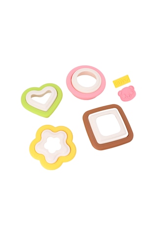 Geeroyoo Çocuklar İçin 10'lu Fırça Kalıp Seti - Çiçek, Kalp Ve Daire Şekilleriyle Evde Pratik Tost, Sandviç Ve Bisküvi Yapımı Aracı Diğer