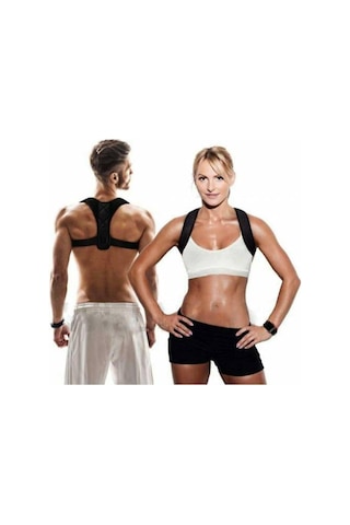 Multiflexpro Spor Kamburluk Önleyici Dik Duruş Korsesi Siyah