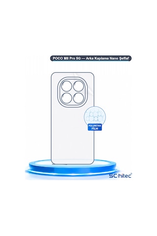 Schitec Poco M8 Pro 5g Uyumlu Arka Yüzey Hidrojel Koruyucu Film