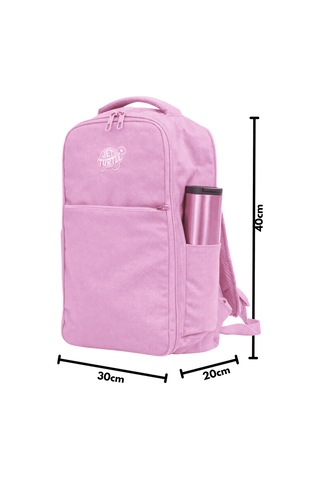 Jet Turtle Seyahat Sırt Çantası 40cm 40x25x15 Cm Pegasus, Wizz Air, Ryanair, El Valizi Koltuk Altı Valizi Pembe