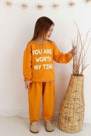 MiaBaby 2 Li Takım Baskılı İki İp HARDAL