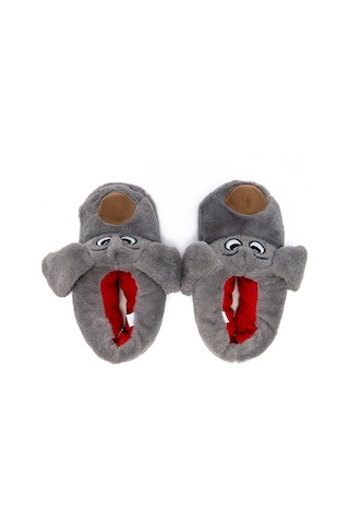 Karamel Kadın, Garson Boy Hayvanlı Panduf Gri 36/41 Gri