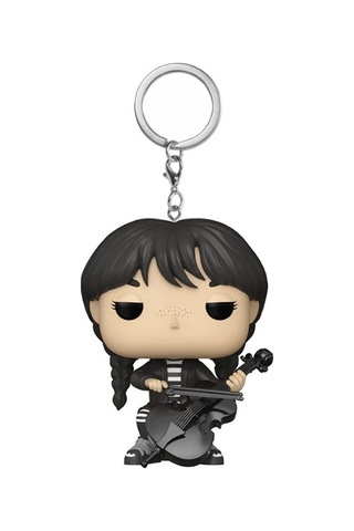 Funko Pop Pocket Keychain Wednesday Addams With Cello