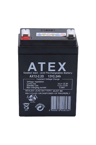 Atex Ax12-2.2 12v 2.2ah Dik Akü
