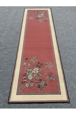 Saray Halı Klasik 737 P 100x300 Pembe Krem 3 Metre Yolluk Pembe