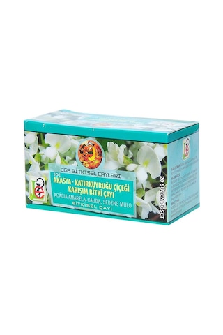Ege Bitkisel Çayları Akasya Katırkuyruğu Çiçeği Karışım Bitki Süzen Poşet Çay 20 x 1.5 G