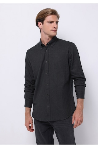 Colin's Colins Regular Fit Shirt Neck Düz Erkek Yeşil Uzun Kol Gömlek Cl1070811 Q1.v1 Kha Haki