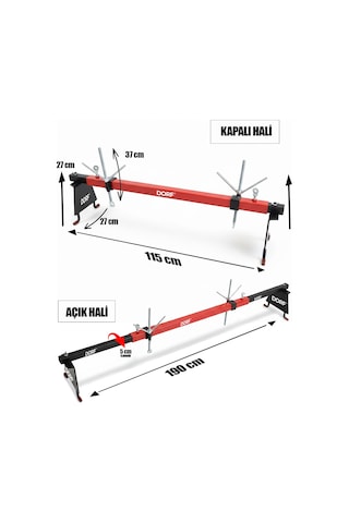 Dorf Motor Askılık Aparatı 2 Ayaklı Katlanabilir 500 Kg Taşıma Kapasitesi