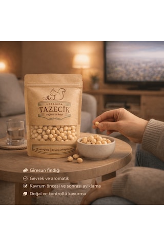 Ustagıda Tazecik Kavrulmuş Giresun Fındığı 500 G