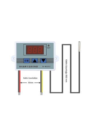 Xh-w3002 220v Ac Dijital Ayarlı Termostat 1500w