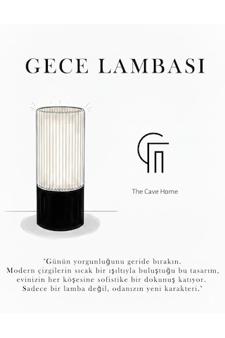 Modern Gece Lambası - Loş Amber Gece Lambası Amber