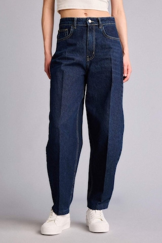 Defacto Barrel Fıt Yüksek Bel Bilek Boy Jean Pantolon H1871ax26smnm82 Mavi-nm82