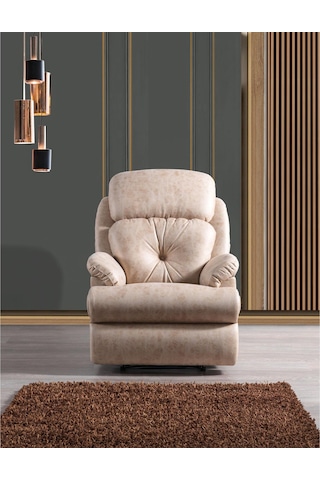 Pera Tv Koltuğu Koltuk Rehome Pera Berjer 85x97x110 Cm Krem