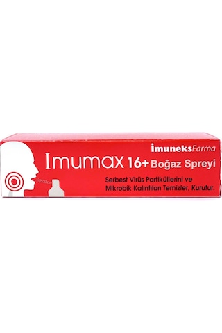 Imumax Boğaz Spreyi 16 Yaş 30 Ml Imumax Boğaz Spreyi 16 Yaş 30 Ml