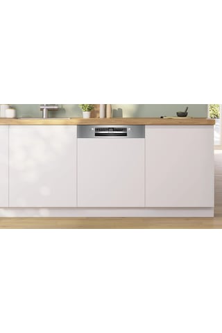 Bosch Serie 4 SMI4EMS60T 60 CM Paslanmaz Çelik Yarı Ankastre Bulaşık Makinesi