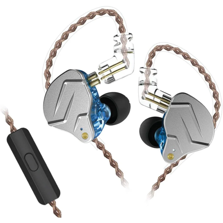 Kz Zsn Pro Mavi Mikrofonsuz 3.5mm Kulak İçi Hibrit Kulaklık Kz-zsn-pro-nomıc-bl