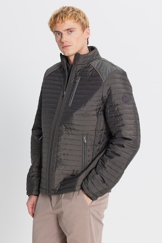AC&Co / Altınyıldız Classics Erkek Hakı Standart Fit Normal Kesim Dik Yaka Desenli Mont Haki