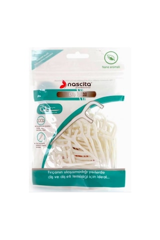 Nascita Kürdanlı Nane Aromalı Diş İpi 50'li x 6 Paket