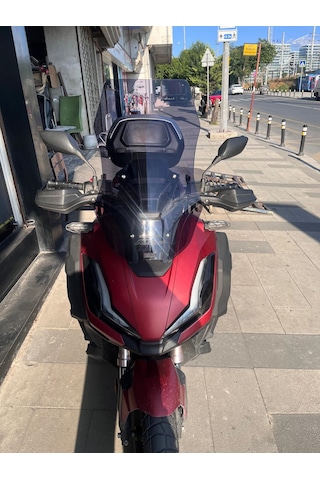 2023-25 Honda Adv 350 Uzun Ön Cam Koyu Füme Zeus 60 CM 4MM Adv350