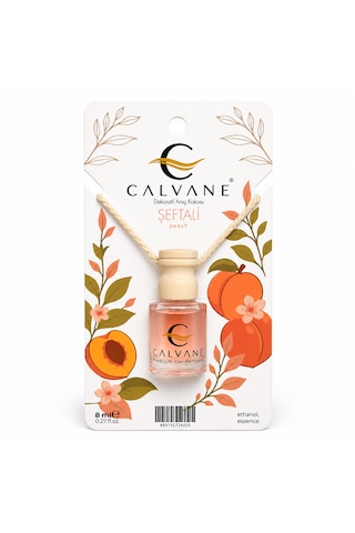 Calvane Premium Oto/araç Ayna Kokusu 8 Ml - Şeftali Şeftali - Peach