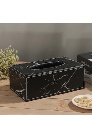 C-modern Mermer Dikdörtgen Suni Deri Doku Kutusu Peçete Tuvalet Kağıdı Tutucu Kılıf Dağıtıcı Ev Dekorasyon
