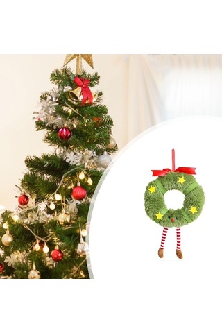 Pazly Yılbaşı Suntek Peluş Dekorasyon Bebek Asılı Ağacı 5 15cmx22cm Ad