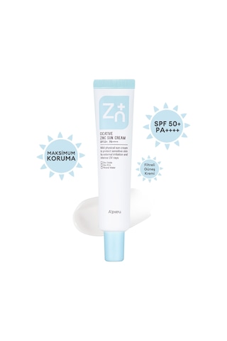 Missha A'PIEU Cicative Zinc Sun Cream SPF50+/PA++++ Çinko İçerikli Mineral Güneş Koruyucu SPF50+/PA++++ 40 G