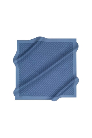 Aker Elegance Monogram Eşarp - 10905001 Mavi