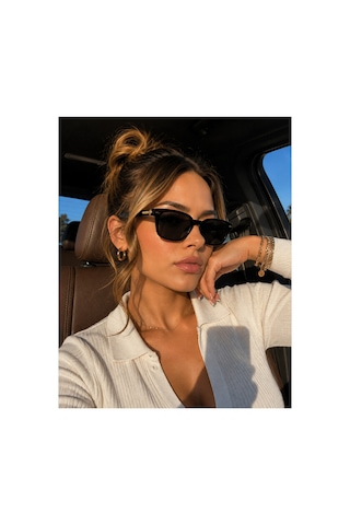 Siyah Camlı Siyah Çerçeveli Unisex Güneş Gözlüğü Ae981c1 Siyah
