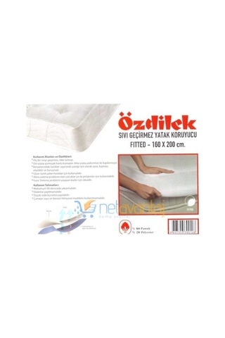 Özdilek Alez Fitted Sıvı Geçirmez Yatak Koruyucu 160x200 Cm Beyaz