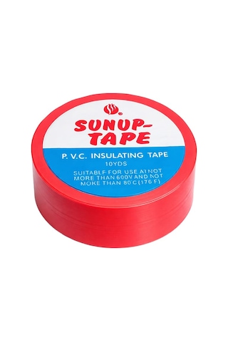 Sunup Sn-27920 Kırmızı 0.13x18mm İzole Pvc Elektrik Yalıtım Bant 5'li Paket