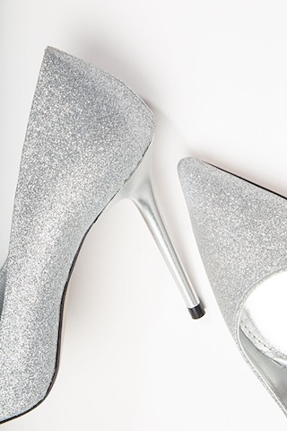 Gümüş Özel Tasarım Stiletto GÜMÜŞ