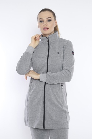 Kadın Spor G2 Melanj (Açık Gri) Eşofman Takımı - CC-6747-3779 Açık Gri
