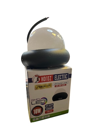 Horoz 076-097-0010 Forza-10 10w 3000k Siyah Led Bahçe Armatürü Gün Işığı