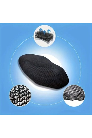 Motosiklet Yeni Activa Pcx Vb .motor Uygun Sele Kılıfı File 3d Çift Katlı Koltuk Filesi 4xl