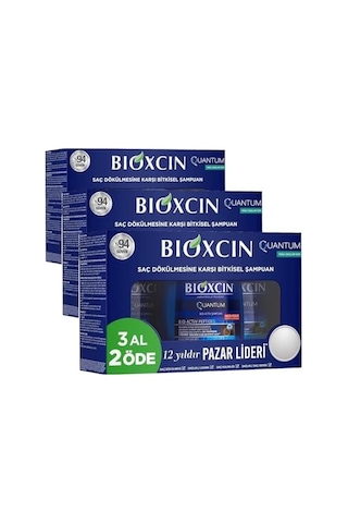 Quantum Şampuan 3 X 300 Ml Yağlı Saçlar İçin Sebum Dengeleyici Ve Saç Dökülmesine Karşı Etkili Şampuan 3 Al 2 Öde Set 3 Paketi