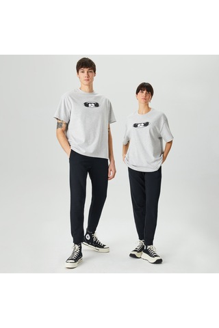 Leo Panda Unisex Gri T-shirt
