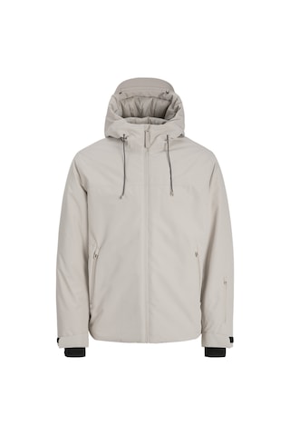 Jack & Jones Erkek Bagcik Ayarli Kapüsonlu Su Geçirmez Ceket - Fusion - 12299783 Dove
